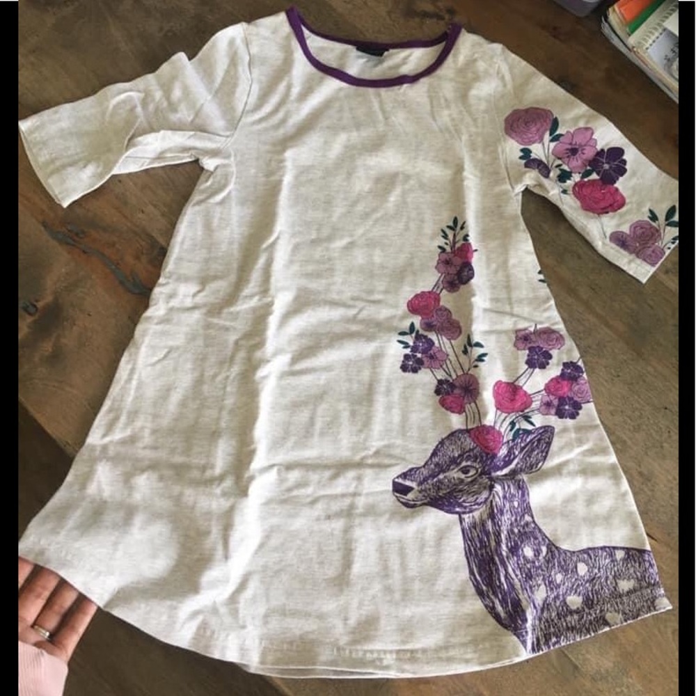 Peekaboo Beans tunic size 7